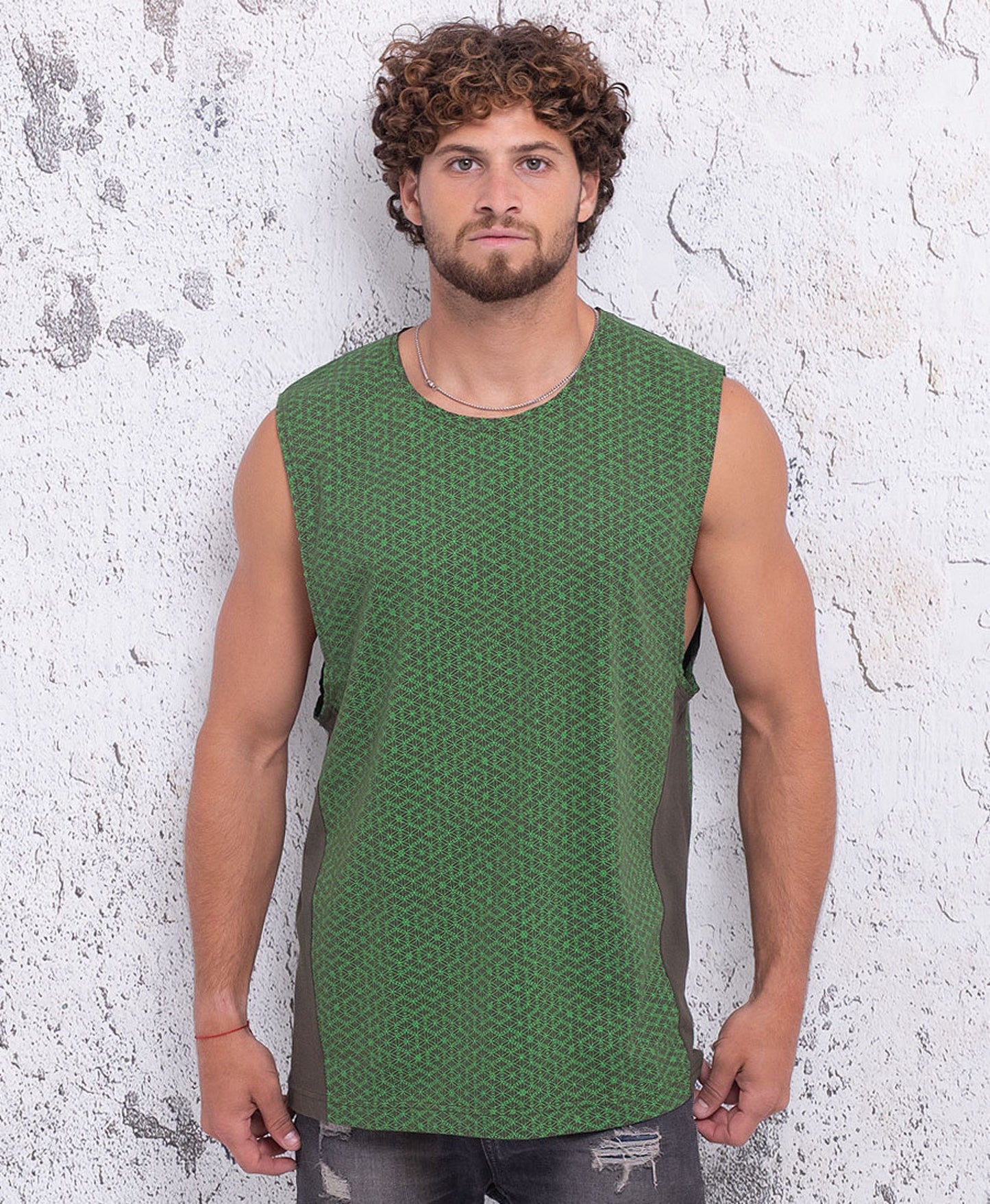 Seed Of Life Tank Top For Man Sacred Geometry Yoga Tanktop, New Age Clothing, Burning Man, Festival Wear