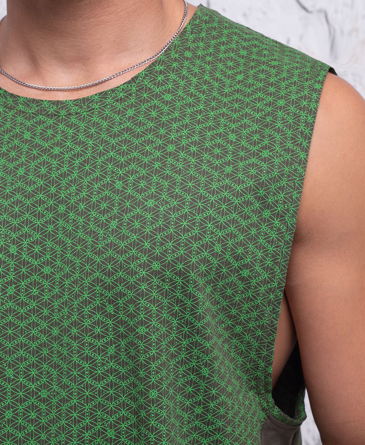 Seed Of Life Tank Top For Man Sacred Geometry Yoga Tanktop, New Age Clothing, Burning Man, Festival Wear