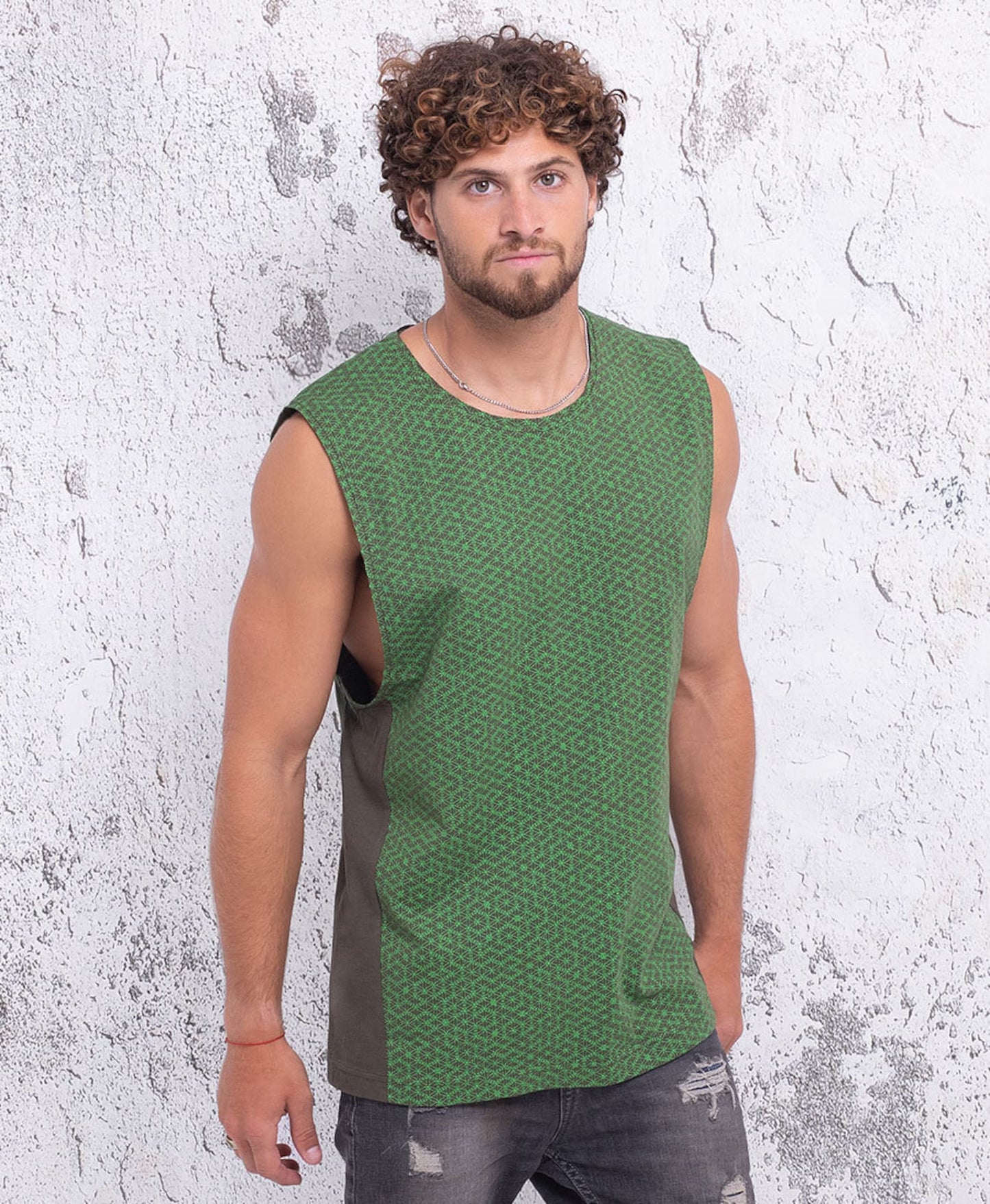 Seed Of Life Tank Top For Man Sacred Geometry Yoga Tanktop, New Age Clothing, Burning Man, Festival Wear